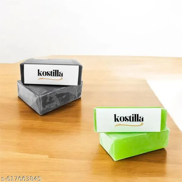 Kostilla_Bathing_Soap_Combo_Charcoal_And_Aloevera_2_X_100G