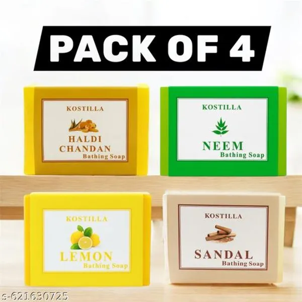 Kostilla_Bathing_Soap_Combo_Haldi_Chandan_Lemon_Neem_Sandal_4_X_100G
