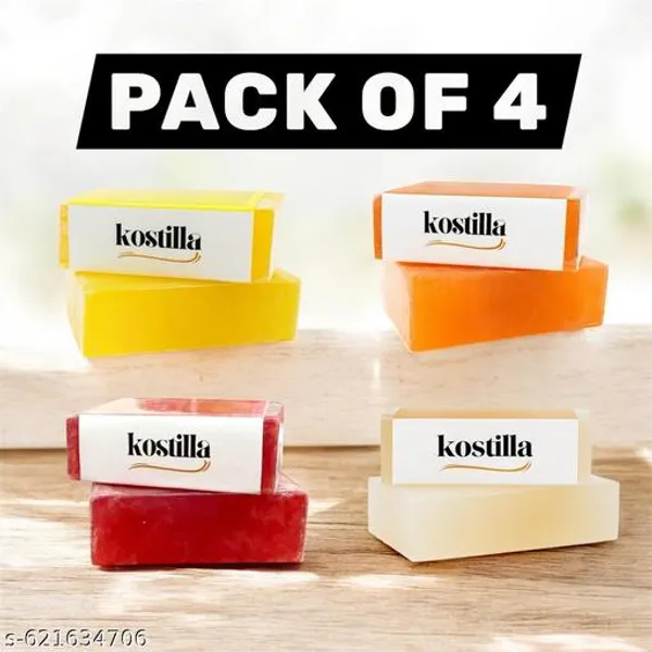 Kostilla_Bathing_Soap_Combo_Lemon_Orange_Sandal_Rose_4_X_100G