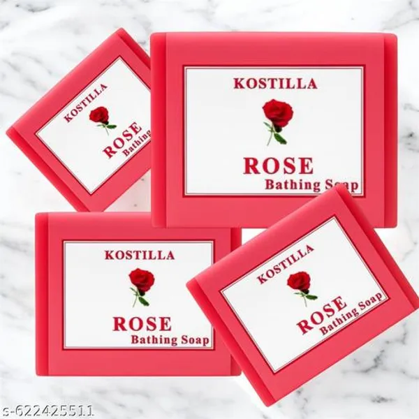 Kostilla_Rose_Bathing_Soap_Pack_Of_4_400G