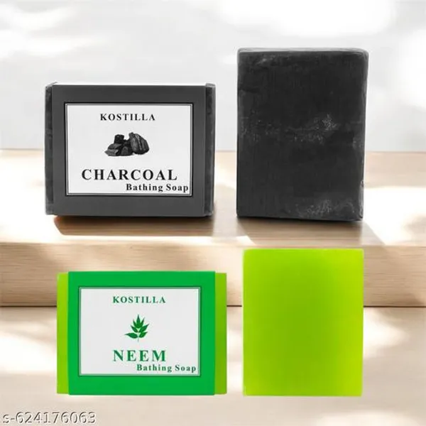Kostilla_Bathing_Soap_Combo_Charcoal_Neem_2_X_100G