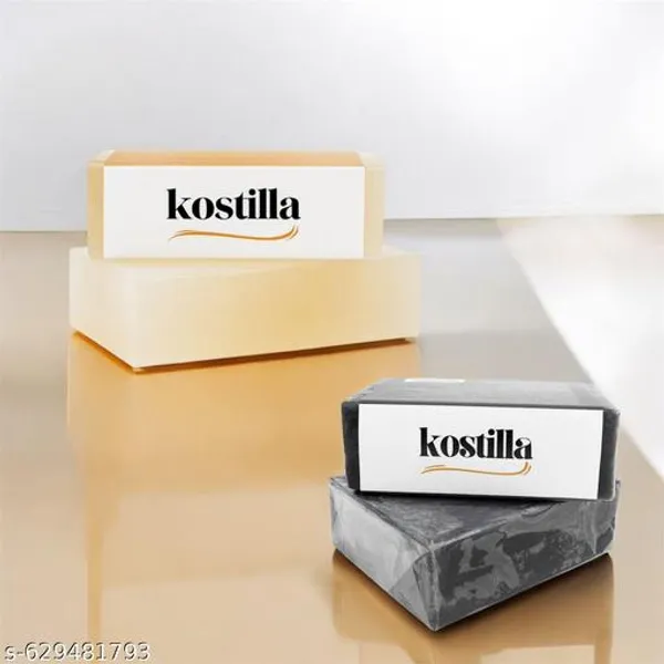 Kostilla_Bathing_Soap_Combo_Charcoal_And_Sandal_2_X_100G