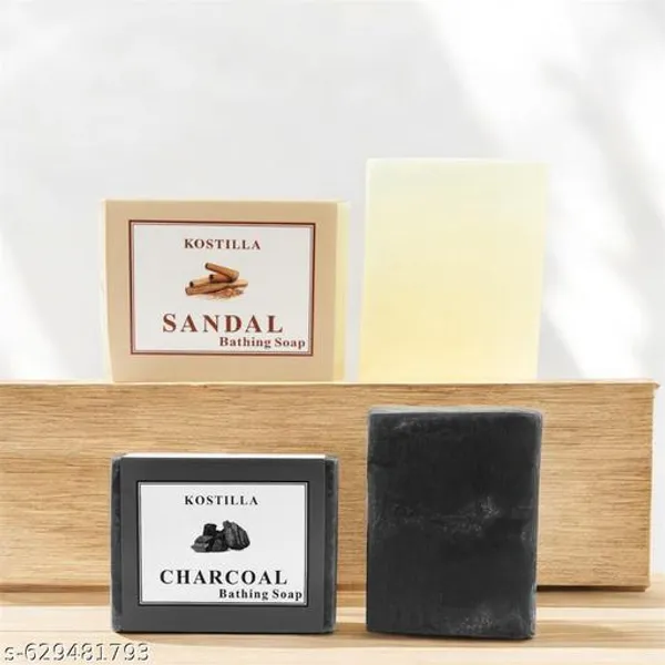 Kostilla_Bathing_Soap_Combo_Charcoal_And_Sandal_2_X_100G