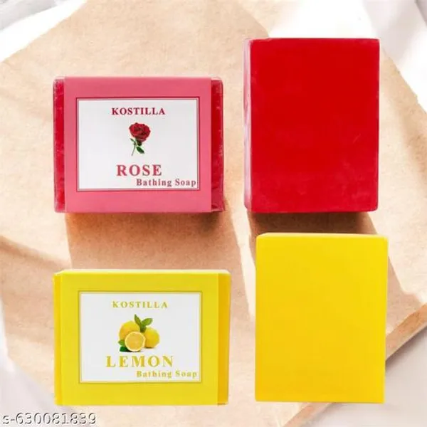 Kostilla_Rose_And_Lemon_Bathing_Soap_Combo_2X100G_For_Fresh_Glowing_Skin