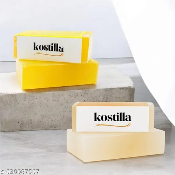 Kostilla_Natural_Bath_Soap_Set_Sandal_And_Lemon_Pack_Of_2_100G_Each