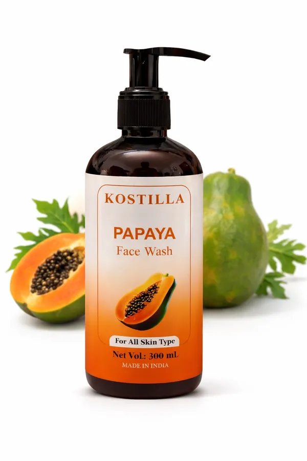 Kostilla_Papaya_Skin_Brightening_Face_Wash_Removes_Dirt_Dark_Spots_300Ml