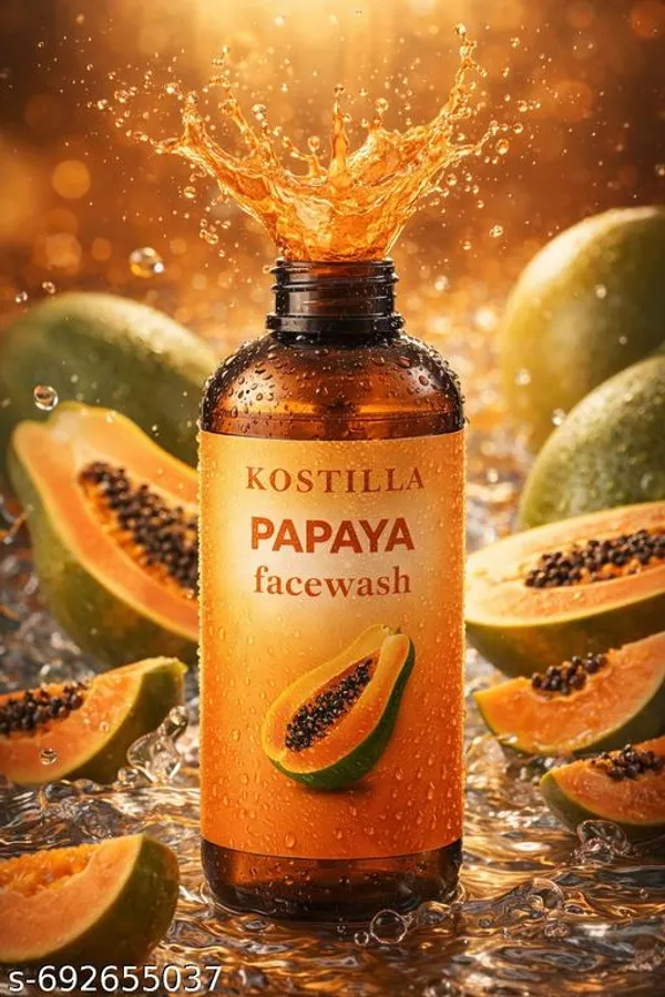 Kostilla_Papaya_Face_Wash_Removes_Tan_Dirt_Excess_Oil_Brightening_Refreshing_Cleanser_300_Ml