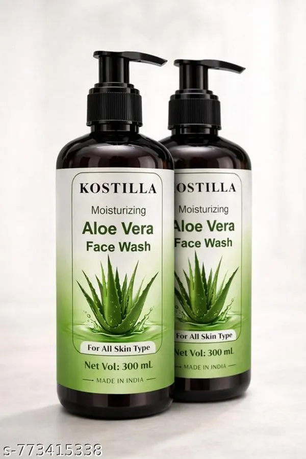Kostilla_Aloe_Vera_Face_Wash_Pack_Of_2_300Ml_Each_Moisturizing_Gentle_Cleanser_For_All_Skin_Types