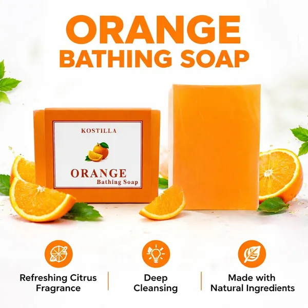 Kostilla_Orange_Bathing_Soap_Pack_Of_1_(100G)