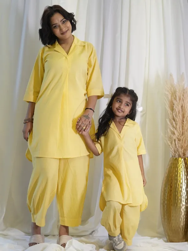Yellow_Kurta_Coord_Set_For_Girl_Kids