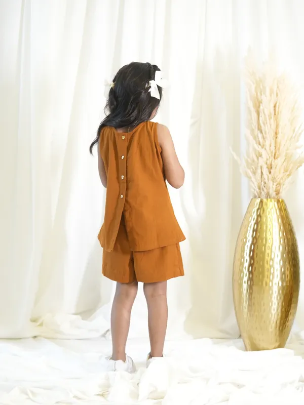 Brown_Short_Coord_Set_For_Girl_Kids