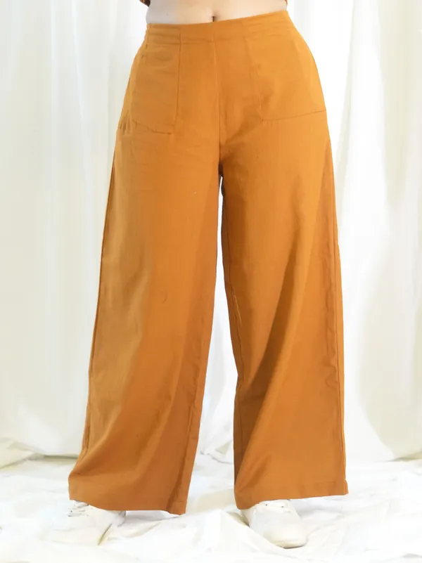 Brown_Flared_Trouser_For_Women