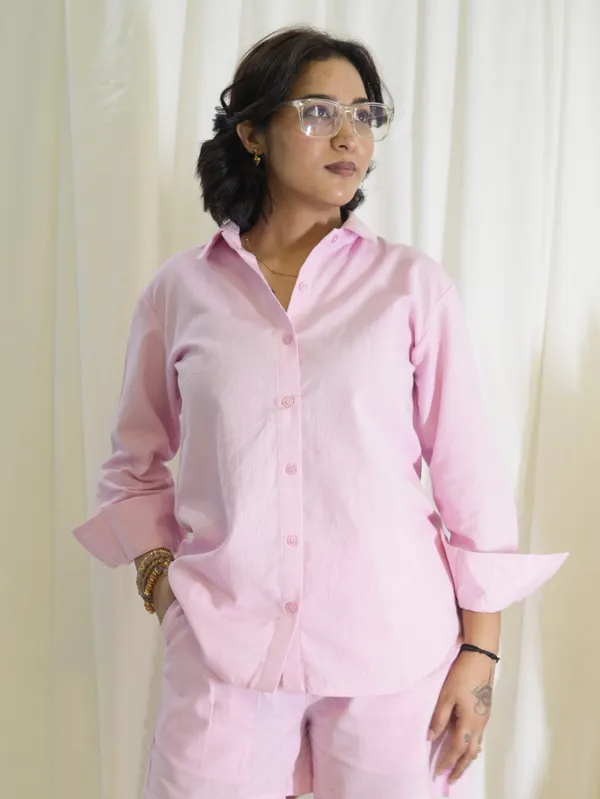 Pink_Linen_Cotton_Shirt_For_Women
