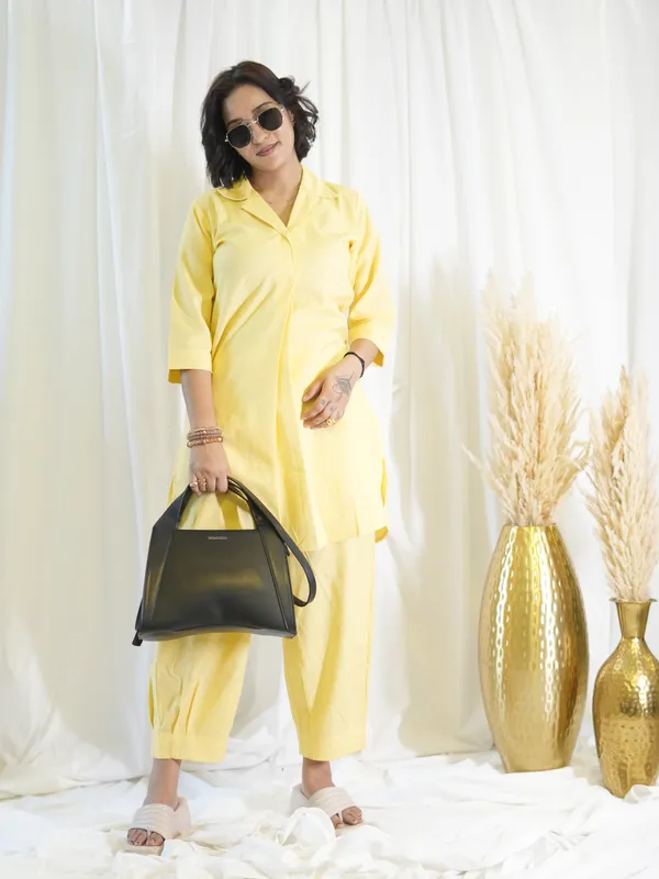 Yellow_Kurta_Coord_Set_For_Women