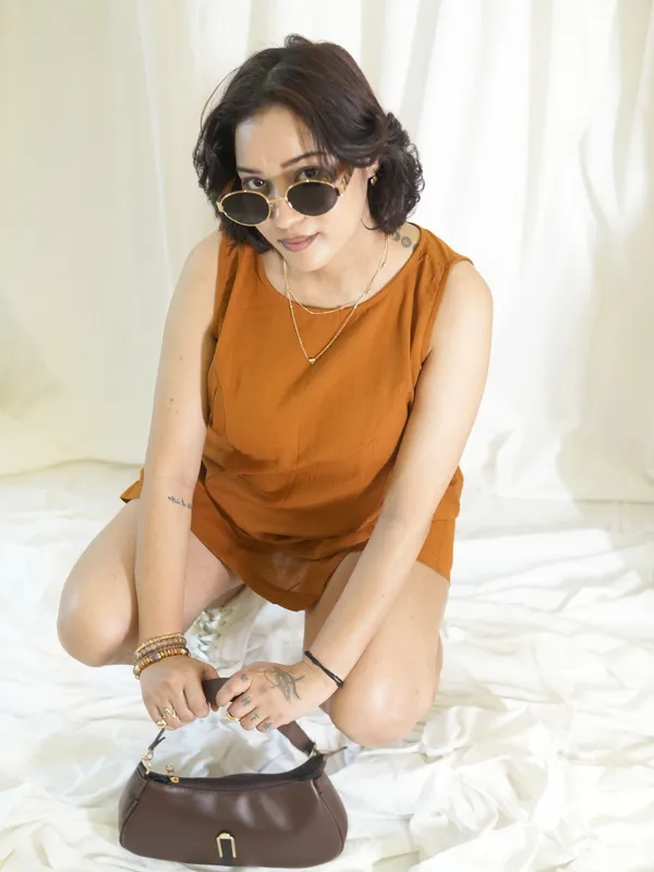 Brown_Short_Coord_Set_For_Women