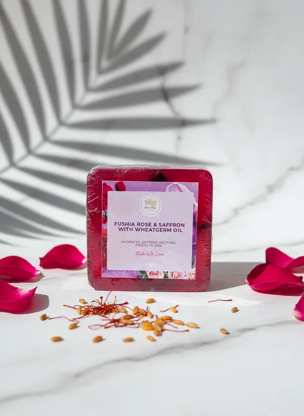 Fushia_Rose_Saffron_With_Wheatgerm_Oil_Soap