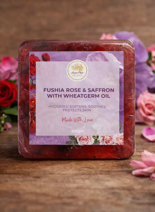 Fushia_Rose_Saffron_With_Wheatgerm_Oil_Soap