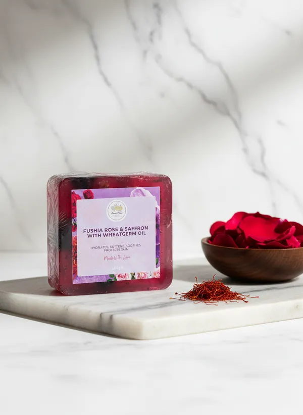 Fushia_Rose_Saffron_With_Wheatgerm_Oil_Soap