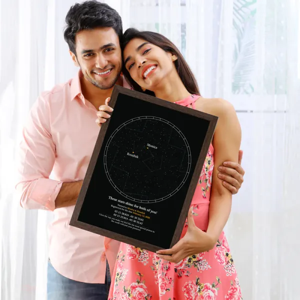 Wooden_Personalized_Star_Map_Couple_Photo_Frame_A3