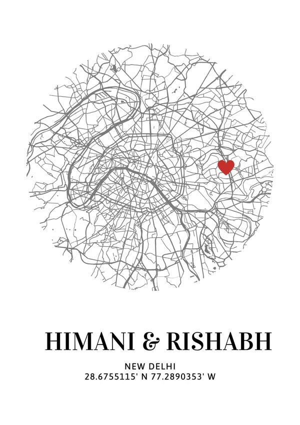 Pvc_Minimalist_Personalized_City_Map_Poster_With_Frame_A3