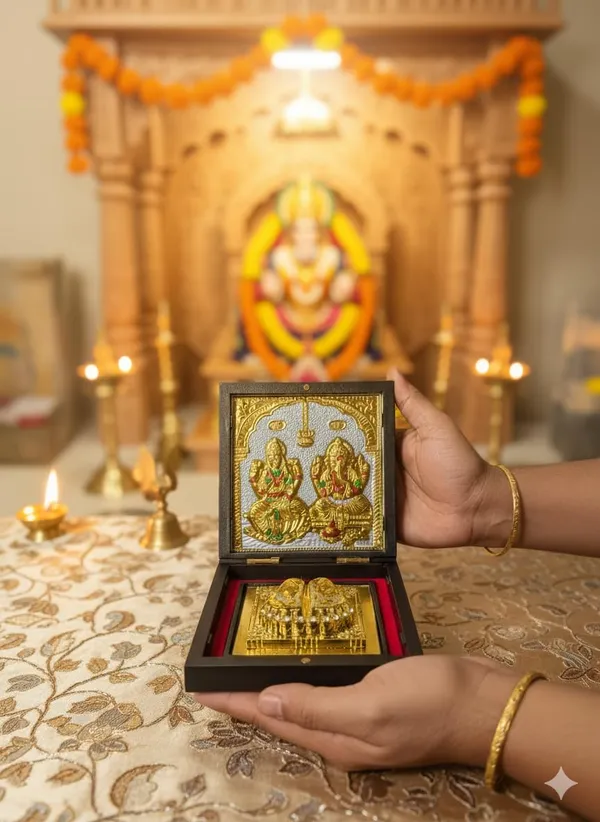 Brass_Traditional_Ganesha_And_Lakshmi_Idol