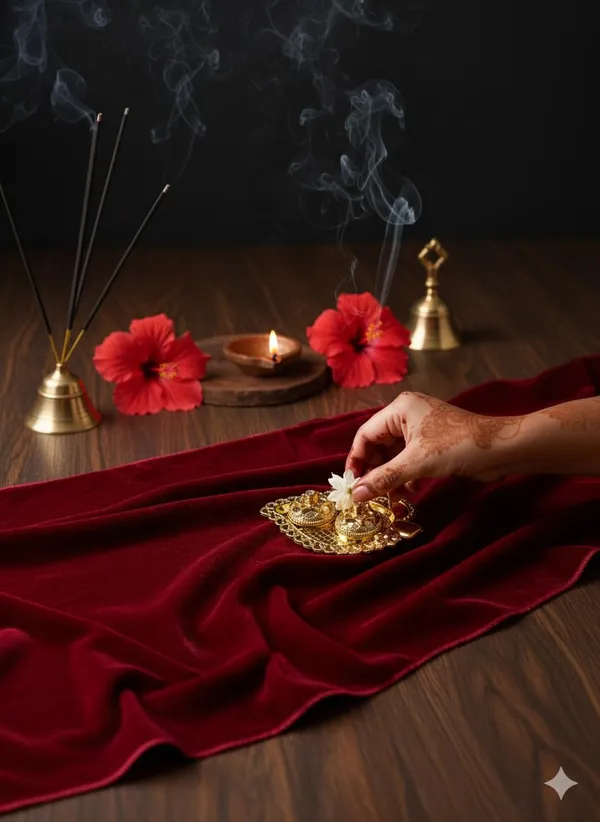 Brass_Festive_Embossed_Pooja_Thali_With_Twin_Katori