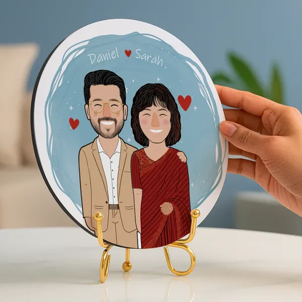 Artist-Commissioned_Couple_portrait_with_Golden_Stand