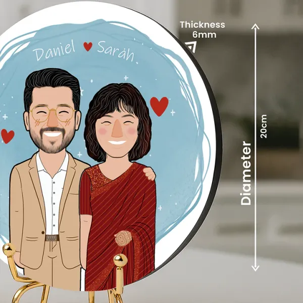 Artist-Commissioned_Couple_portrait_with_Golden_Stand