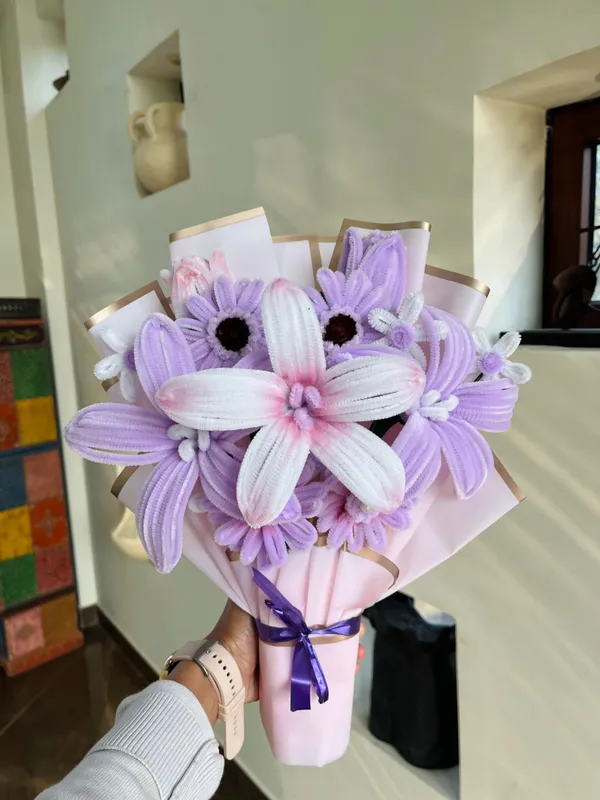 Fabric_Pastel_Floral_Artificial_Flower_Bouquet