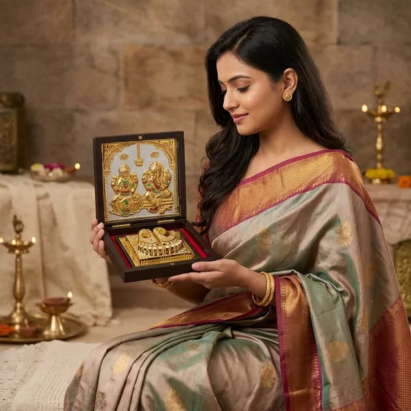 Brass_Traditional_Ganesha_And_Lakshmi_Idol