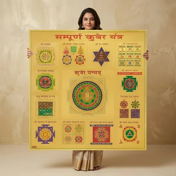 Gold_Plated_Sampurna_Kuber_Yantra_Sacred_Wall_Frame