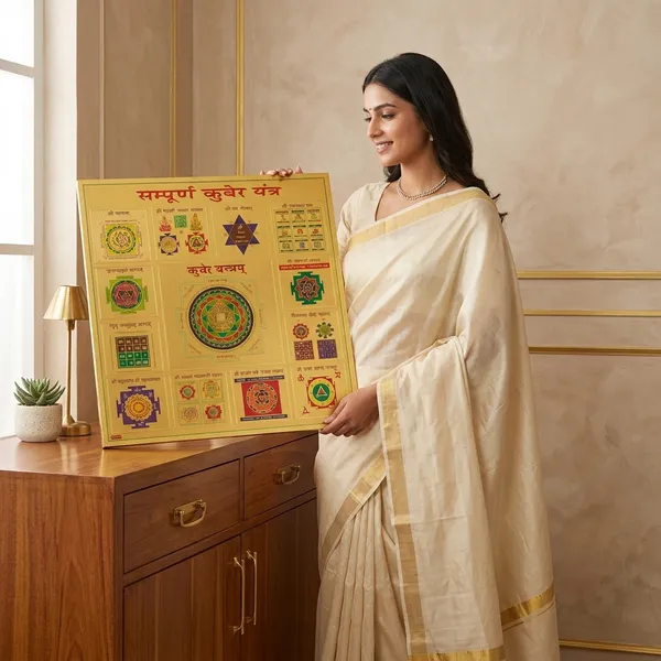 Gold_Plated_Sampurna_Kuber_Yantra_Sacred_Wall_Frame