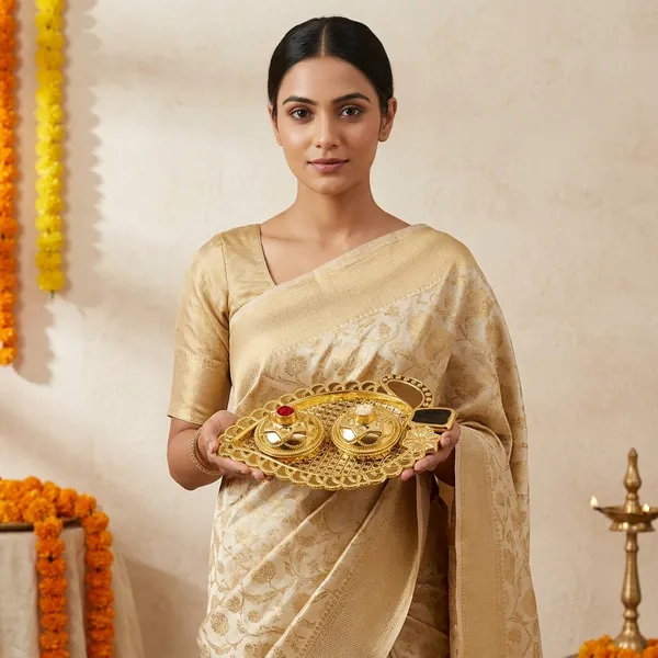 Brass_Festive_Embossed_Pooja_Thali_With_Twin_Katori