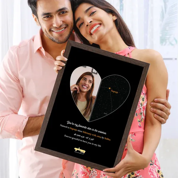 Wooden_Personalized_Heart_Star_Map_Photo_Frame_A3