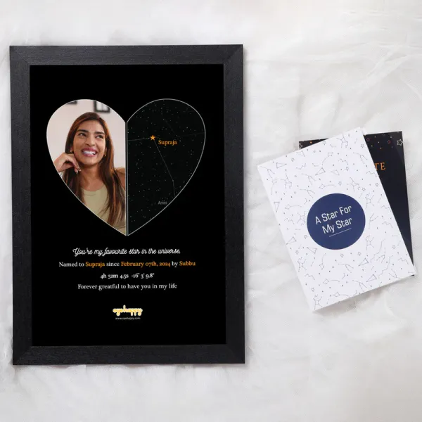 Wooden_Personalized_Heart_Star_Map_Photo_Frame_A3