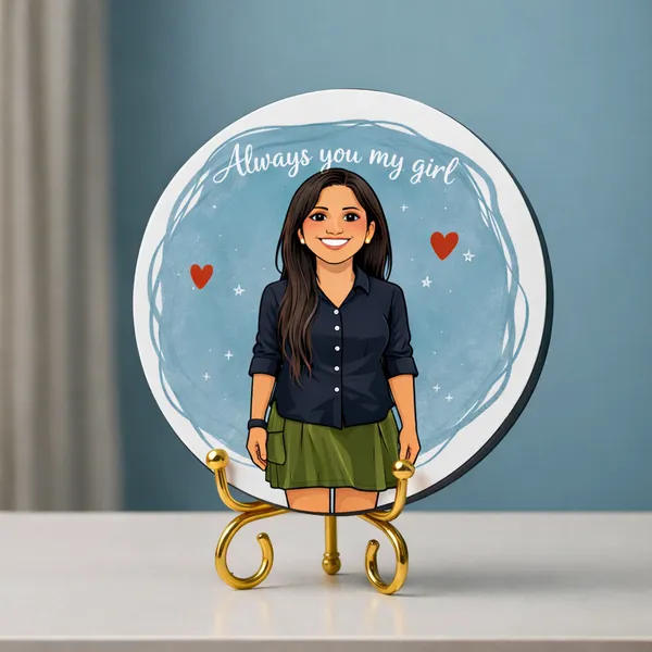 Acrylic_Personalized_Round_Tabletop_Photo_Frame_With_Golden_Stand