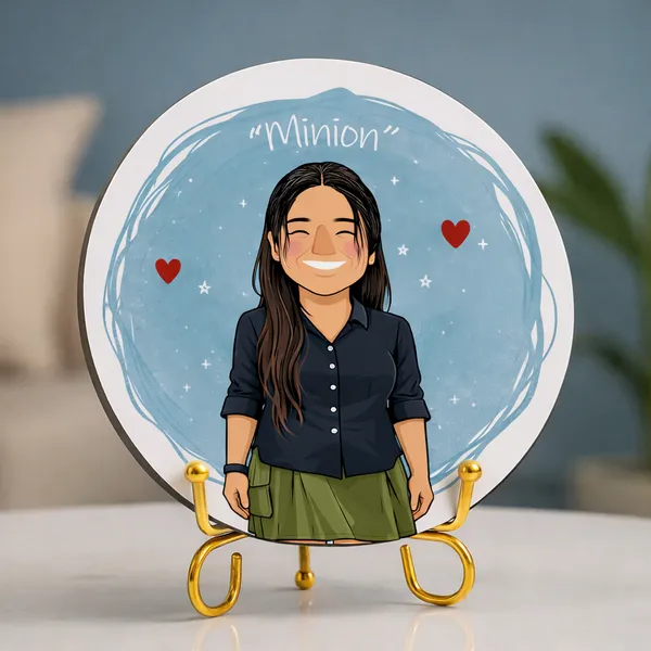 Acrylic_Personalized_Round_Tabletop_Photo_Frame_With_Golden_Stand