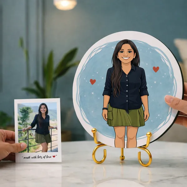 Acrylic_Personalized_Round_Tabletop_Photo_Frame_With_Golden_Stand
