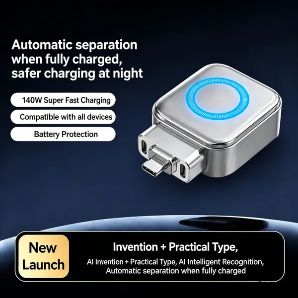 Auto_Disconnect_at_Full_Charge_AI_Smart_Recognition_140W_Fast_Charging_Dual_Chip_Physical_Disconnect_Separator_for_Phone,_Tablet,_Power_bank,_Earphones_etc.