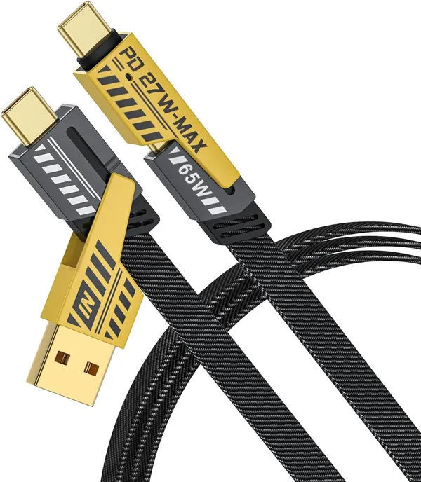 Usb_C_Cable_Lightening_Cable_65W_4_In_1_Charging_Cable_1_Mtr_Flat_Braided_Usb_C_Charger_Cord_With_Data_Transfer_Multi_Charging_Cable_Combo_Type_C_Usb_A_Lightening_Port_Black