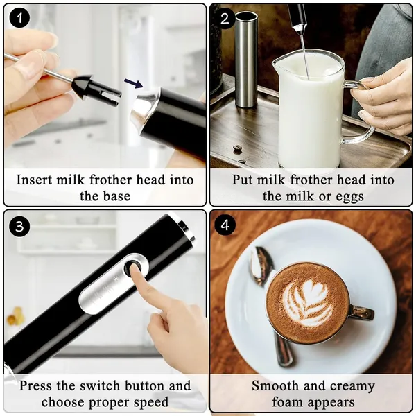Product_Summary_Bindex_Rechargeable_Handheld_Milk_Frother_3_Speed_Electric_Foam_Maker_For_Coffee_With_2_Whisks_And_Coffee_Decoration_Tool_Coffee_Frother