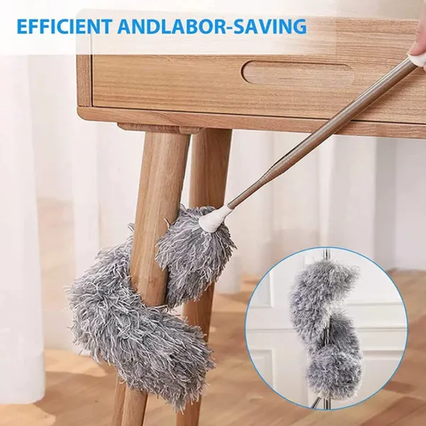 Microfiber_Feather_Duster_Bendable_Extendable_Fan_Cleaning_Pole_Handle_Washable_Dry_Duster