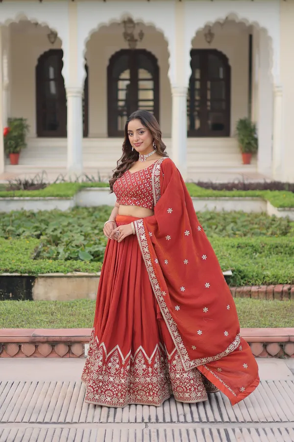 Red_Cotton_Lehenga_Choli_For_Women