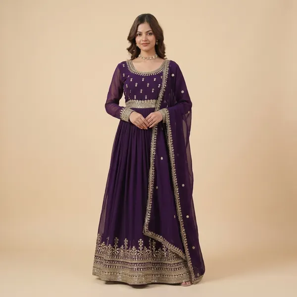 Purple_Cotton_Anarkali_Gown_For_Women