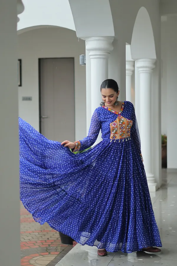 Royal_Blue_Cotton_Anarkali_Gown_For_Women