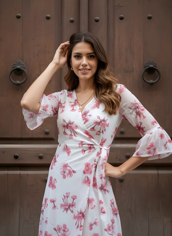 Fancy_White_floral_Printed_dress