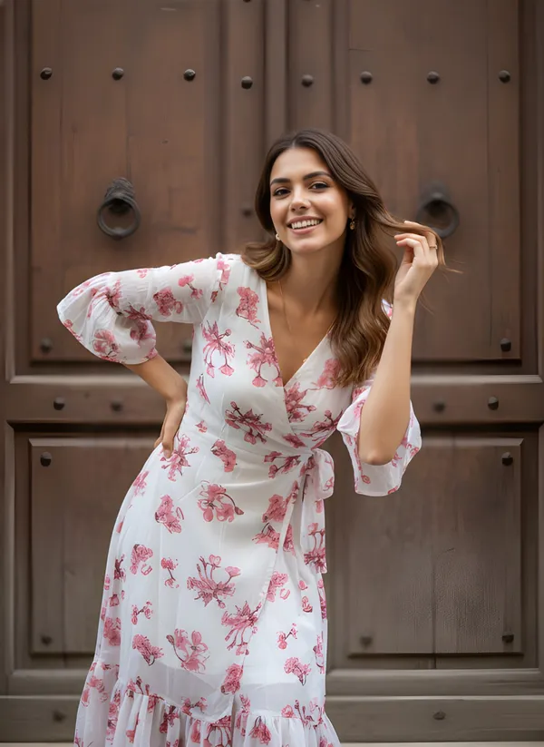 Fancy_White_floral_Printed_dress