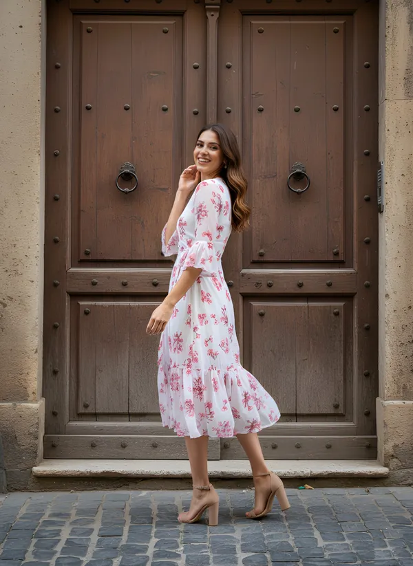 Fancy_White_floral_Printed_dress