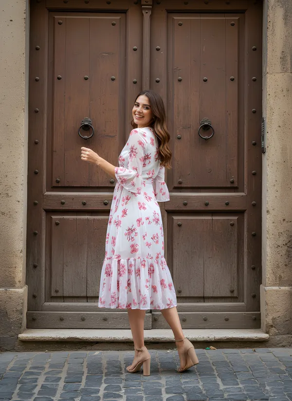 Fancy_White_floral_Printed_dress