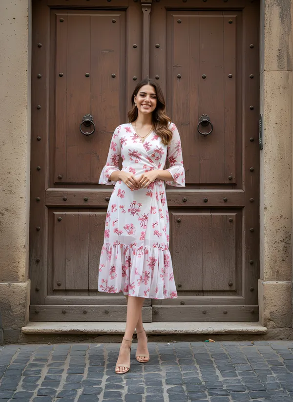 Fancy_White_floral_Printed_dress